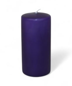 advents lilla bloklys til adventskrans og advents dekorationer med diameter 58 millimeter og en højde på 12 centimeter