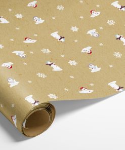 5 meter miljøvenligt brunt julegavepapir i kraftig kvalitet