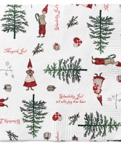 20 styk hvide juleservietter med magic christmas design med juletræer og tekst