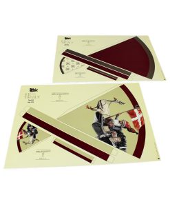 2 ark med 160 grams kraftigt papir kræmmerhuse ensfarvede og med nisse og gås