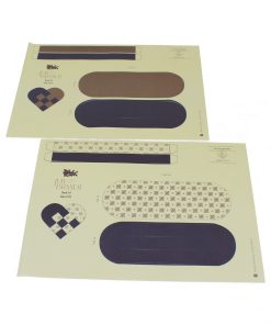 lilla og guld flethjerter