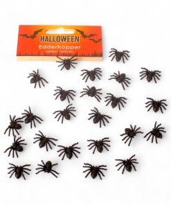 Alternative view of Spinnen, schwarz aus Plastik für Halloween (24 stk.)