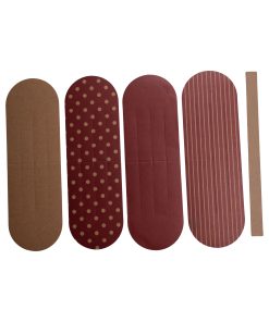 6 styk diy flette hjerter i to designs røde og guld farvede på 24 centimeter