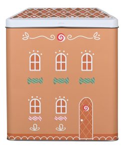 peberkage kagedåse til julens bagværk i metal som måler 21 x 14,5 x 8 centimeter