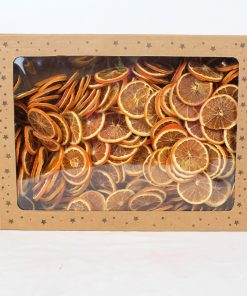 1000 gram tørrede naturlige orange appelsinskiver til dekorationer