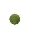 9 centimeter stor grøn naturlig moskugle til dekorationer