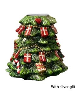 smuk juletræs lysestage til stagelys 6 centimeter høj