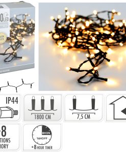 Alternative view of LED Lichterkette 240 LED 18 Meter, innen- und außen.