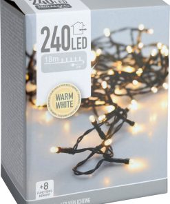 lyskæde med 240 led på18 meter til inde- og udendørs brug