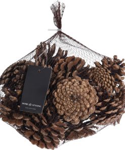 naturelle flotte fyrrekogler i net med 300 gram