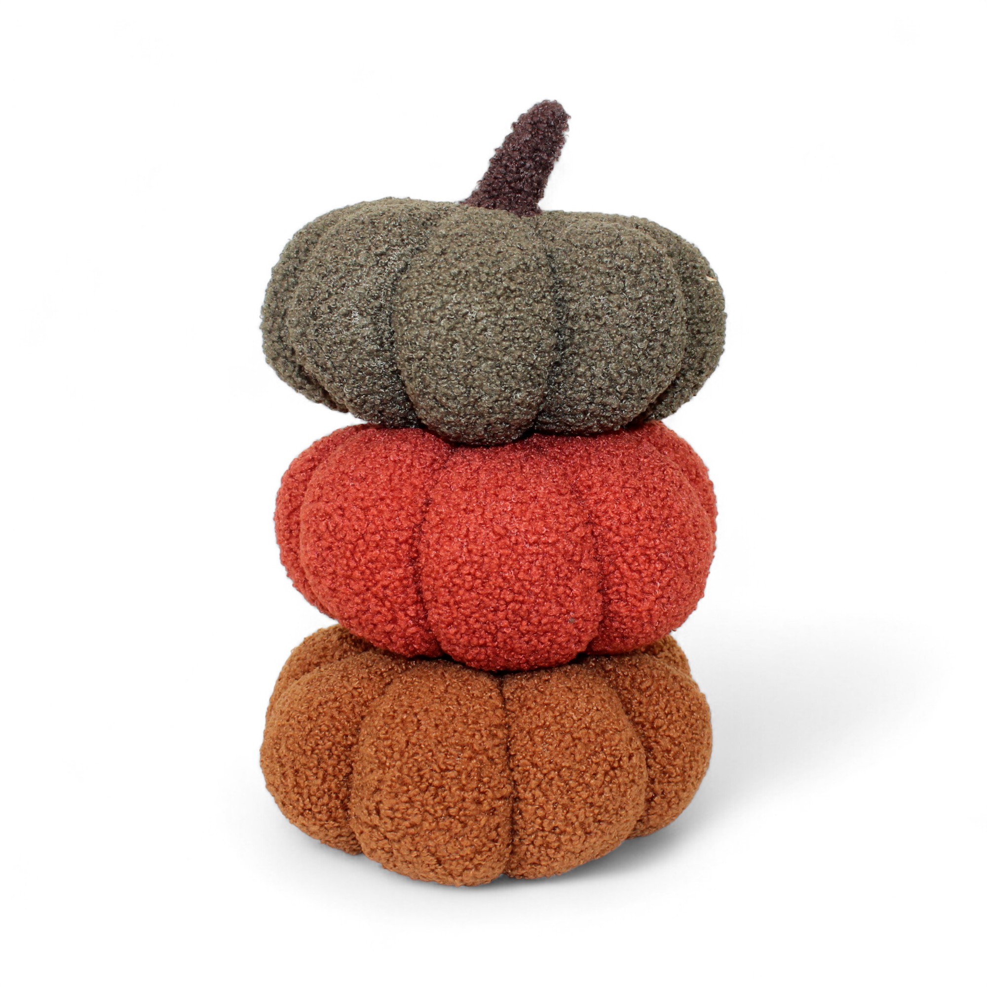 Kürbis aus Polyester, grün 20 x 15 cm – Bild 3