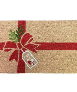 kokos jule dørmåtte på 60 x 40 centimeter som en stor julegave