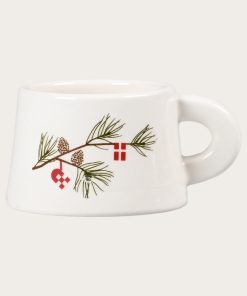 ø5 porcelæns lysestage i hvid til stearinlys og kalenderlys