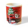 stentøjskrus med bil med julemand der kan indeholde ca. 40 centiliter