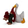 bramming nisse figur med gås på 6 centimeter