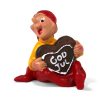 bramming nisse figur i med honninghjerte på 6 centimeter