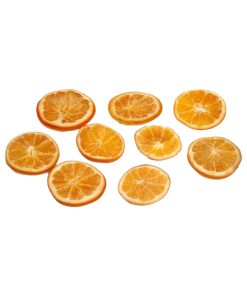 9 styk tørrede orange appelsinskiver til dekorationer