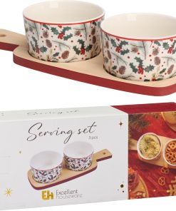 to porcelænsskåle og bræt set sammen med æsken