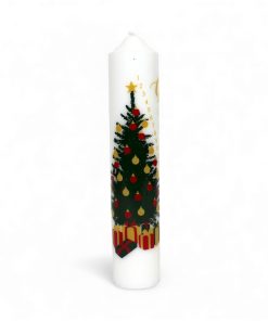 kalenderlys med juletræ i ren stearin