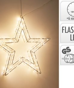 tredimensionel stjerne med diameter 50 centimeter og 720 led