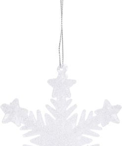 stjerne snefnug krystal med glimmer og diameter på 10 centimeter