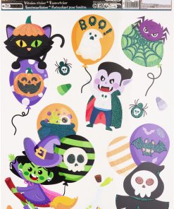 halloween klistermærker med sort kat