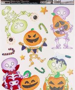 halloween klistermærker med skeletter