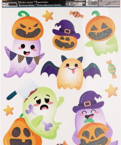 halloween klistermærker med sjove græskar