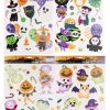 4 ark med 11 styk halloweenstickers
