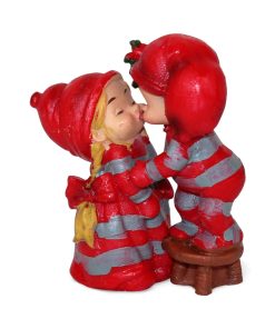 babynisser med mistelten og kys