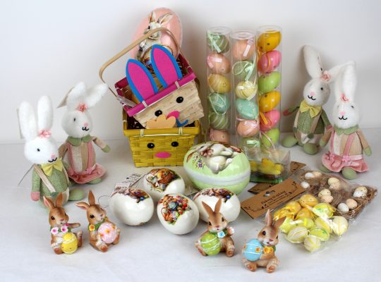 Stort udvalg af påskepynt