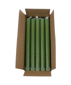 20 styk army grønne kronelys på 24 centimeter i 100% ren stearin