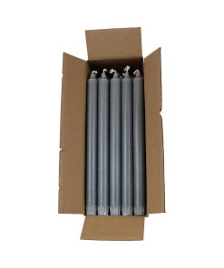 20 styk musegrå kronelys på 27,5 centimeter i 100% ren stearin