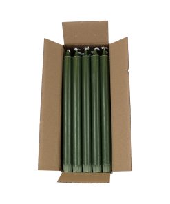 20 styk grønne kronelys på 29 centimeter i 100% ren stearin