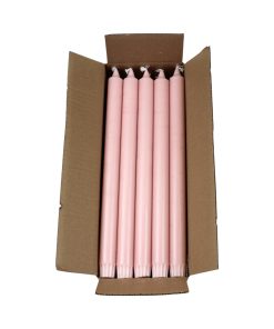 20 styk baby rosa kronelys på 29 centimeter i 100% ren stearin