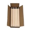 20 styk beige kronelys på 24 centimeter i 100% ren stearin