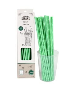 Genanvendelige sugerør grønne