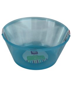 2 styk klare blå skåle i plastik på 750 milliliter