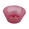 2 styk klare pink skåle i plastik på 750 milliliter
