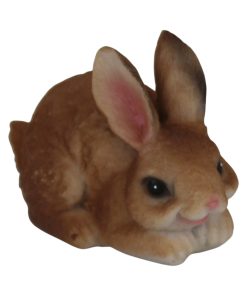 vågen påskekanin med stritører i polystone på 7,5 centimeter