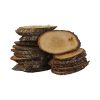 18 styk ovale træskiver af egetræ til dekorationer med stearinlys