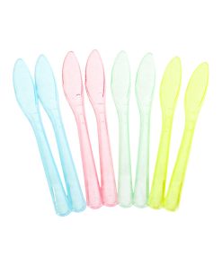 Flergangsservice knive i flere flotte farver