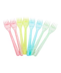 Flergangsservice gafler i flere flotte farver