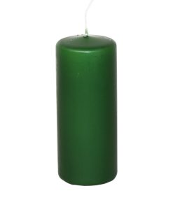 flaskegrønne bloklys der måler 5 x 12 centimeter og passer til piet hein stager