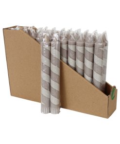 26 styk svanemærkede kronelys med grå skrå striber på 19 centimeter