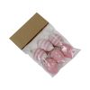 6 styk påskeæg til ophæng i pink og hvid, højde 4 centimeter