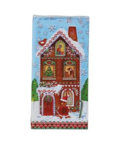 SMAL middagsserviet med honningkagemotiv 33x42 cm 3/lag