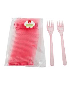 Flergangsservice gafler røde