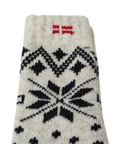 nærbillede af skaftet med julestjerne på uldsok