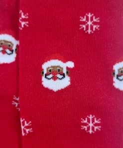 Julemand på rød strømpebuks tæt på